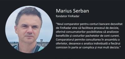 FinRadar lansează comparatorul pentru conturi bancare